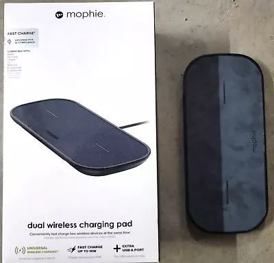 Mophie 10W Dual Wireless Charging Pad For IPhone MISSING POWER ADAPTER (Used) • $11.99