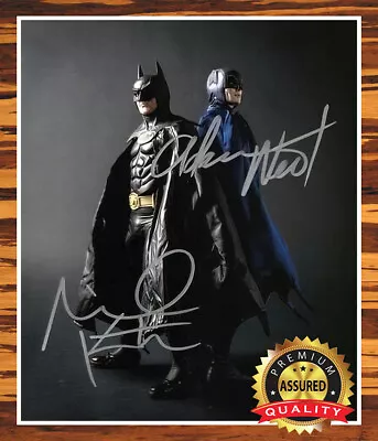 Adam West - Michael Keaton -  Autographed Signed 8x10 Photo (Batman) Reprint • $12.99