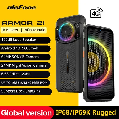 Ulefone Armor 21 Rugged Phone Night Vision 8GB+256GB 9600mAh Android 13 Global • $394.77