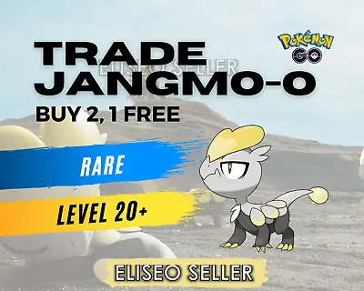 Trade Jangmo-o - Pokemon Jangmo-o GO - Buy 2 1 Free - Alolan 7 GEN - Rare • $1.90