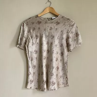 Cerruti 1881 Glossy Floral Print Blouse Size 12 • £12