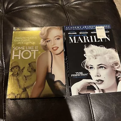 Marilyn Monroe Some Like It Hot (DVD 2009)  & My Week With Marilyn Dvd Lot • $11.99