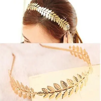 Greek Goddess Laurel Wreath Leaf Headband Head Band Wedding Party Crown Bridal • £3.48