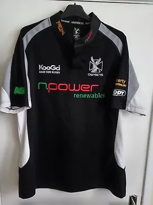 Neath Swansea Ospreys Home Rugby Union Home Shirt Kooga Mens 2XL Wales • £9.99