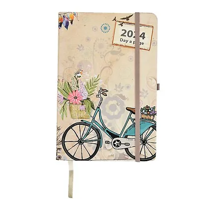 Diary 2024 Day A Page A5 Personal Organizer With Full Page Vintage Cream • £11.99