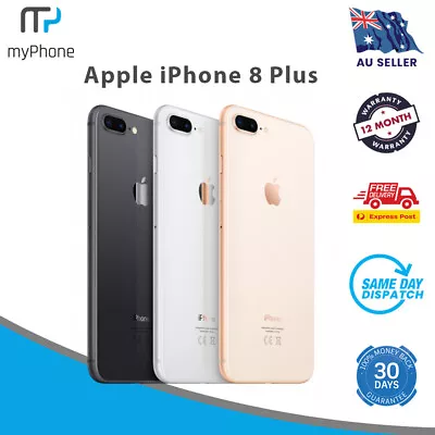 Apple IPhone 8 Plus 64GB 128GB 256GB Fingerprint Smartphone Good AU SELLER • $218