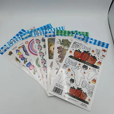 7 E-z Rub On Transfers Home Craft Halloween Easter Country Clowns Floral Fruit • £8.99