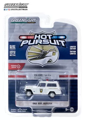 Greenlight 1/64th Scale Toledo Ohio Police 1969 Kaiser Jeep Jeepster • $5.50