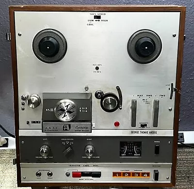 AKAI X-1800SD Super Deluxe Reel To Reel 4/8 Track Tape Deck No Power 23420 • $119