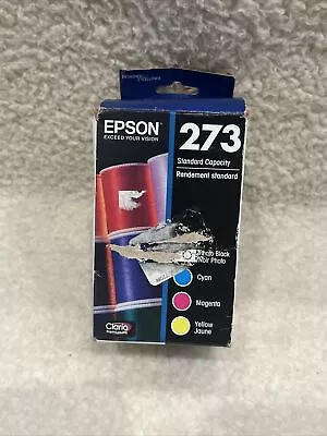 GENUINE EPSON 273 PHOTO BLACK & COLOR INK CARTRIDGES  NEW/ Exp. 12/2024 • $27.50