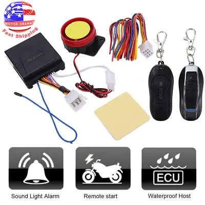 New Motorcycle Scooter ATV Security Alarm System Anti-theft Remote Control Start • $11.95