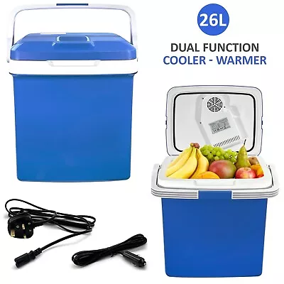 12v Thermoelectric 26L Cooler Hot/Cold Portable Cool Box Car Home Electric AC/DC • £57.85