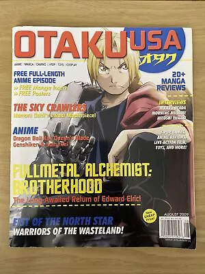 OTAKU USA Magazine August 2009 - Poster - Anime & Manga - Fullmetal Alchemist • $11.99