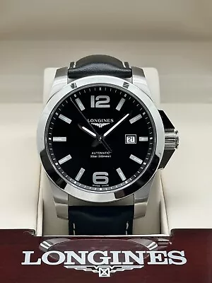 Men’s Longines Conquest L3.778.4 Full Set Pre-Owned Automatic Wristwatch 43 Mm • $750