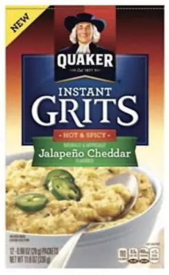 Quaker Grits Jalapeno Cheddar Hot & Spicy 11.8 Ounce (2 Pack) • £32.16