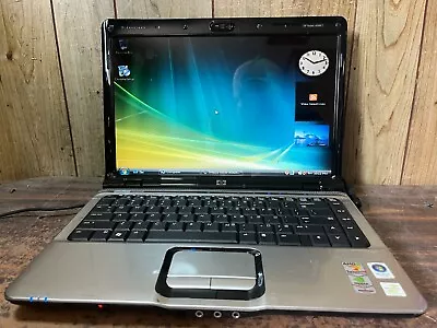 HP Pavilion DV2000 14  Windows Vista Home Premium Laptop AMD X2 WIFI Webcam DVD • $70