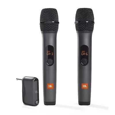 New JBL Wireless Microphone Handheld UHF Dual Channel Mike Free Shipping AU • $159.99