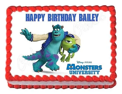 £9.84 • Buy Monsters Inc. Monsters University Edible Cake Decoration Party Cake Topper