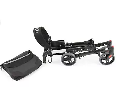 Lightweight Ultra Compact Fold Flat Rollator Walker Walking Frame Bag Back Seat • £109