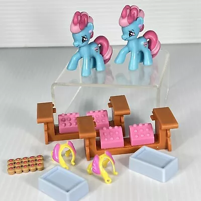 My Little Pony  SET OF 2 Mrs. Dazzle Cake Friendship Is Magic 2” LOT Accessories • $10.25