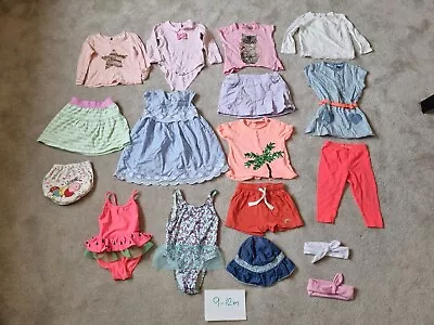 Baby Girl Clothes Bundle 9-12 Months Zara Next KiabiMothercare Tu George  • £12.99