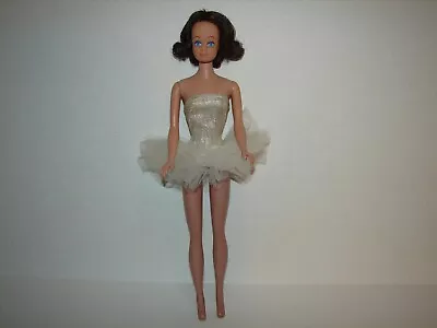 Vintage TLC Midge In Mattel Barbie 989 Ballerina Ballet Tutu Silver Lame Tulle • $30