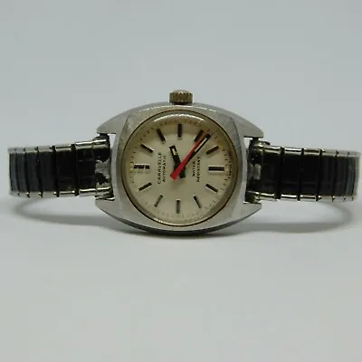 Vintage CARAVELLE Automatic N4 Wind-up Analog Women's Watch Sz. 6 1/4  • $24.99