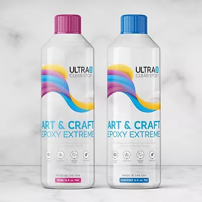 UltraClear Art & Craft Epoxy Resin | Bubble Free Low Odor  1 Quart Epoxy Kit • $59