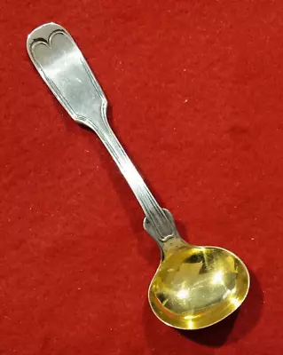 Sterling Silver 3 5/8  Salt Spoon - Henry Hebbard For Tiffany - Vermeil Bowl • $49.95
