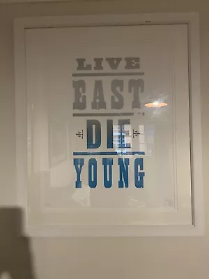 £300 • Buy Pure Evil Signed ‘Live East Die Young’
