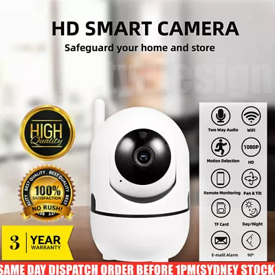 1080P HD WIFI Security Smart IP Camera Wireless Home CCTV System Indoor Monitor • $35.95