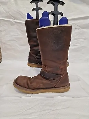 Ugg® Australia Kensington 5678 Brown Leather Boots Uk 7.5  Eu 40  Usa 9 Rrp £240 • £69.99