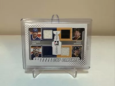 2011 ITG Decades Cup Clashes Moog Bourque Tikkanen Fuhr Quad Jersey Silver • $29.43