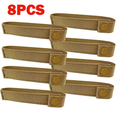 8 PCS 6  MOD MOLLE PALS Modular Web Gear Replacement Tie Straps Brown • $15.29