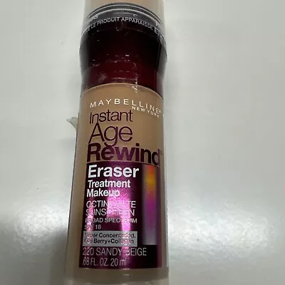 NEW Maybelline Instant Age Rewind Eraser Treatment Makeup # 220 Sandy Beige • $12.99