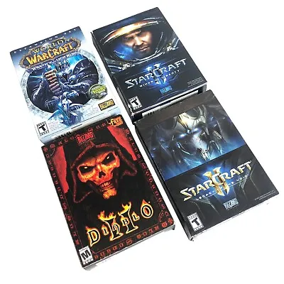 $12.99 • Buy Lot Of 4 PC Computer Games - Diablo, StarCraft, Warcraft