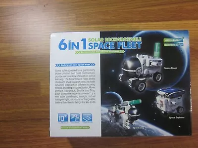 STEM 6 In 1 Solar Rechargeable Space Fleet Robots Learning Kit • $8.99