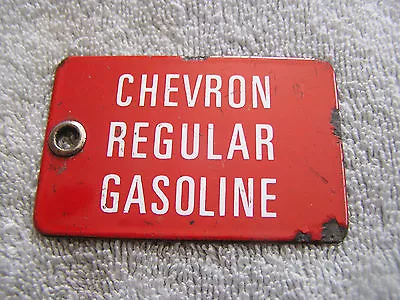 Vintage Chevron Gas Station Fuel Label Tag Key Chain  • $29.97