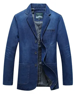 Blue Jean Formal Denim Blazer • $79