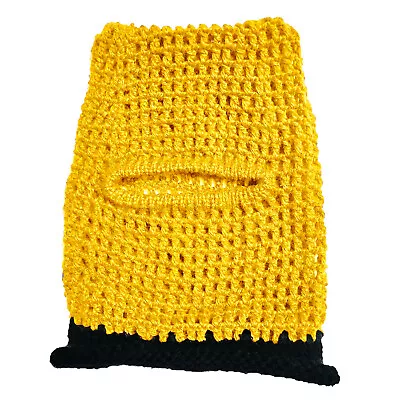 Hollow Grid Mask Handmade Knitted Braid Ears Beanie Party Halloween Winter Hats • $8.99