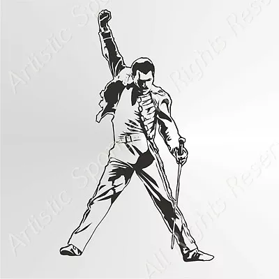 Freddy Mercury Reusable Stencil A5 A4 A3 Queen Star Singer Music Rock / Freddy • £2.99