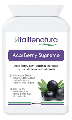 Acai Berry Supreme Concentrated Antioxidant And Immunity Formula 100 Capsules • £18.99