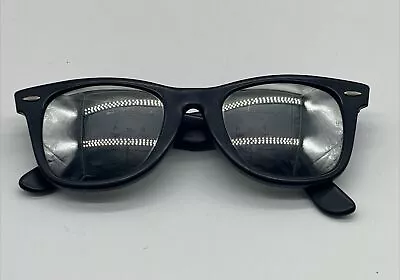 Vintage Ray-Ban Wayfarer Mirrored Lens B&L Matte Black Sunglasses 50mm • $149.99