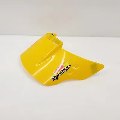 Vintage Troy Lee Designs Intrepid Helmet Visor Yellow Fits Arai & Bieffe HTF • $110.38