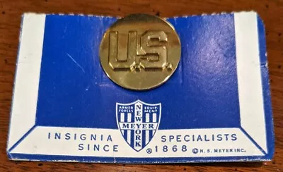 N. S. Meyer Inc. New York Military Insignia U.S.Brass Lapel Pin Back 1  Vintage  • $14.99