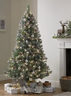 £59.99 • Buy Habitat 6ft Pre Lit Blue Oscar With Pine Cone Christmas Tree