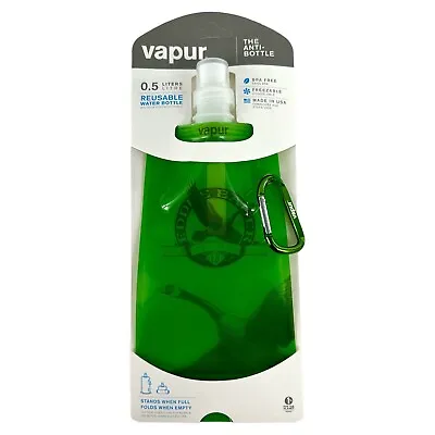 Vapur Eddie Bauer Reusable Water Bottle Anti-Bottle .5L BPA Free Foldable New • $16.88