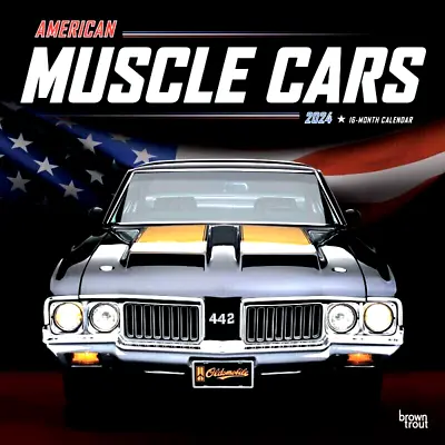 American Muscle Cars 2024 Wall Calendar 12  X 24  Open FAST DELIVERY  16 Months • $9.50