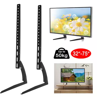 32-75 Inch Universal TV Bracket Top TV Table Stand Leg Mount LED LCD Flat Screen • £14.99