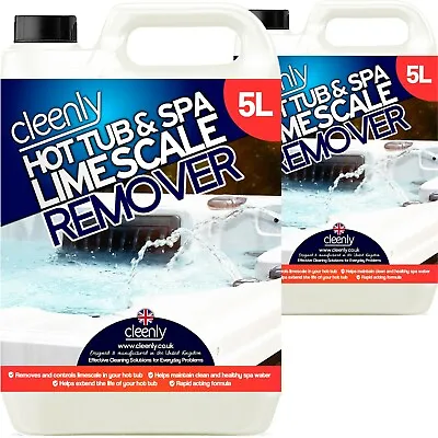 Cleenly Hot Tub Spa Whirlpool Descaler Stop Limescale Prevention Inhibitor 10L • £23.95